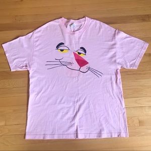 Pink Panther Cartoon Face Unisex T-Shirt Size XL